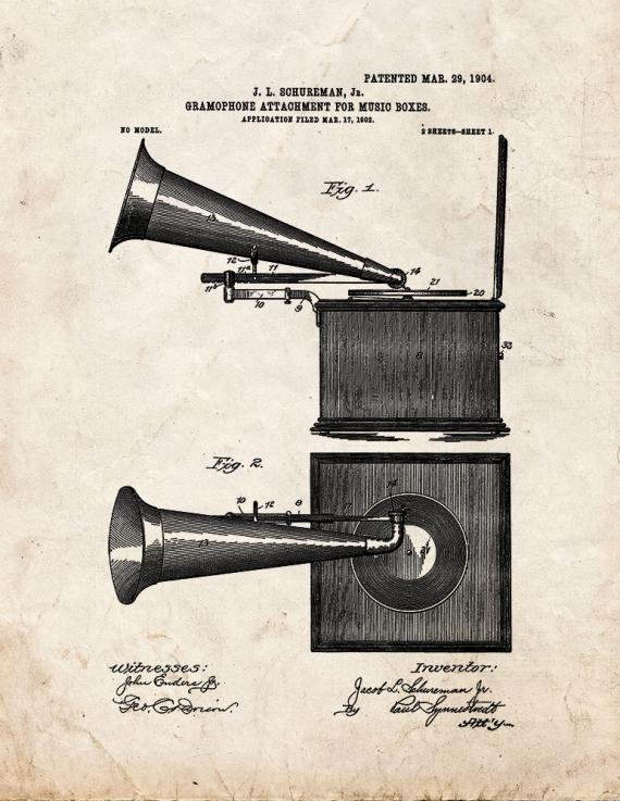 Patent Blueprint 5325 1 12 A4 Photo Print