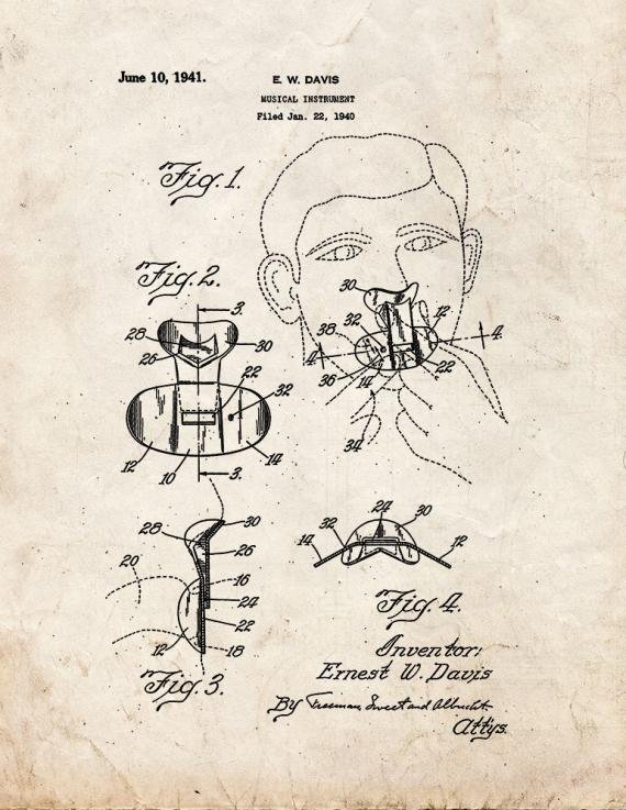 Patent Blueprint 5327 1 12 A4 Photo Print