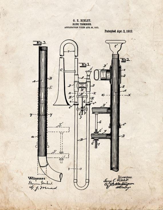 Patent Blueprint 5333 1 12 A4 Photo Print