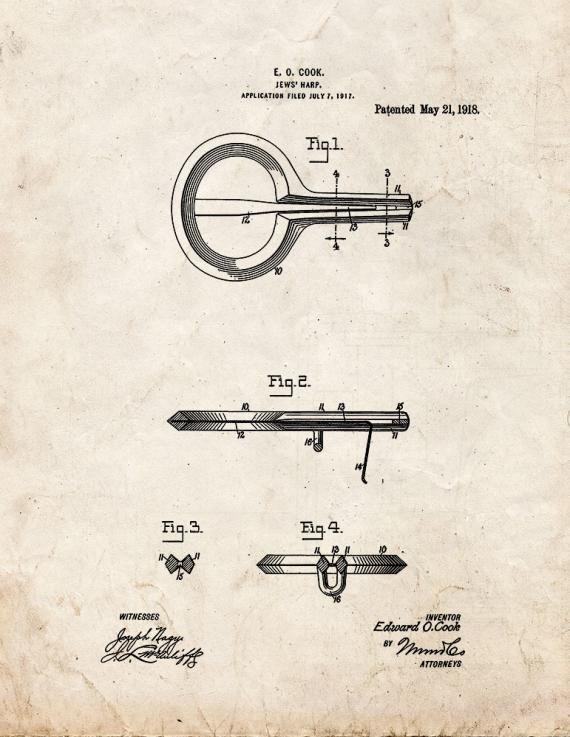 Patent Blueprint 5334 1 12 A4 Photo Print