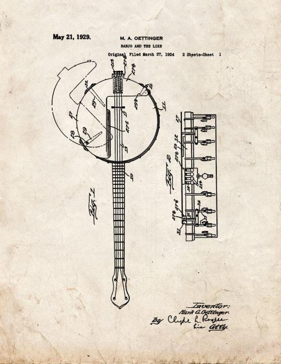 Patent Blueprint 5336 1 12 A4 Photo Print