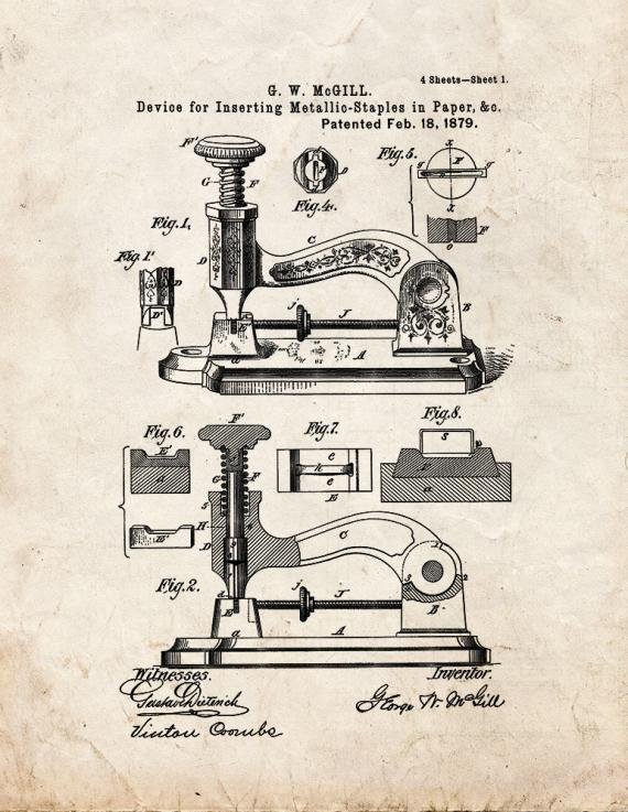 Patent Blueprint 5337 1 12 A4 Photo Print