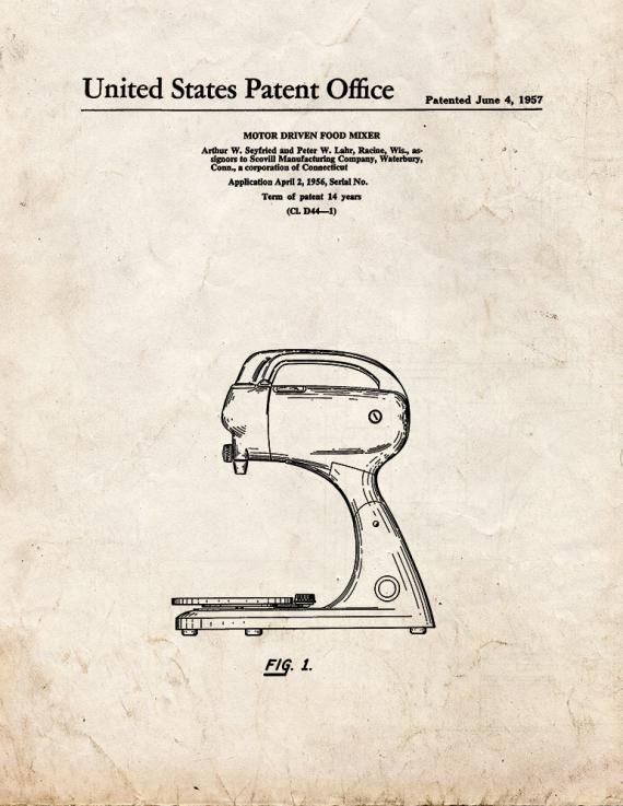 Patent Blueprint 5342 1 12 A4 Photo Print