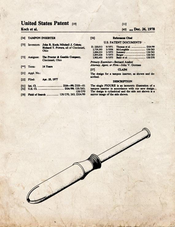 Patent Blueprint 5347 1 12 A4 Photo Print