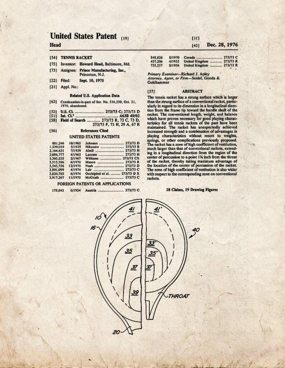 Patent Blueprint 5354 1 12 A4 Photo Print