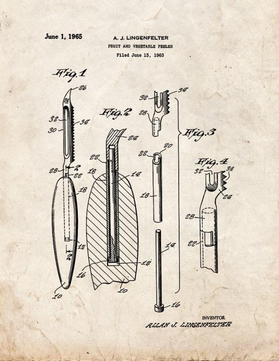 Patent Blueprint 5356 1 12 A4 Photo Print