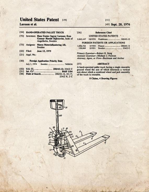 Patent Blueprint 5358 1 12 A4 Photo Print