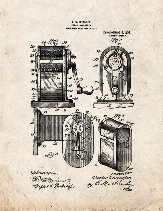 Patent Blueprint 5365 1 12 A4 Photo Print