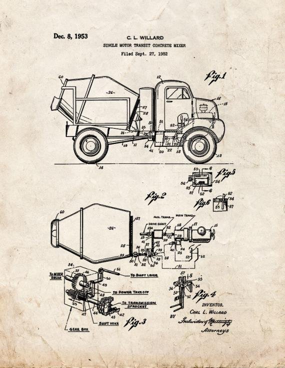 Patent Blueprint 5380 1 12 A4 Photo Print