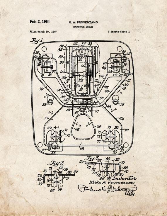 Patent Blueprint 5392 1 12 A4 Photo Print