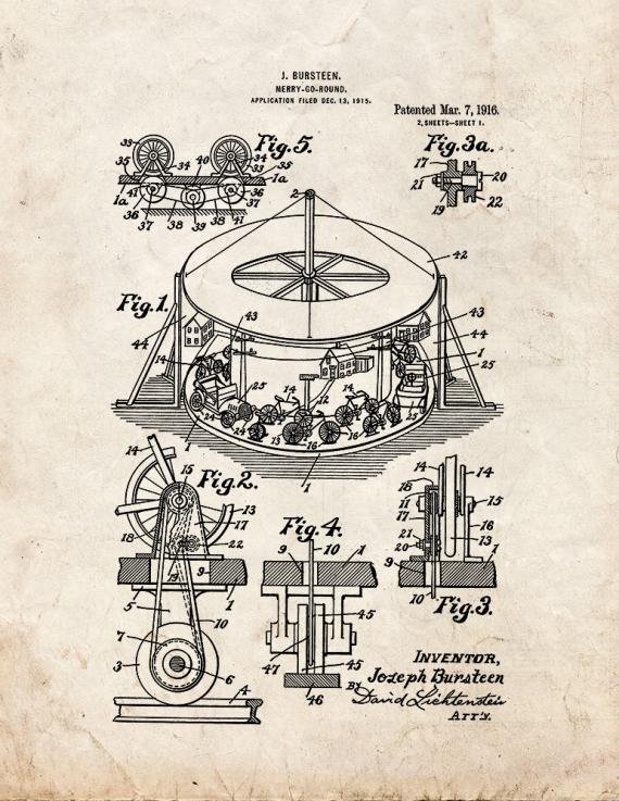 Patent Blueprint 5397 1 12 A4 Photo Print