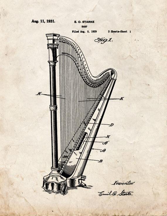 Patent Blueprint 54 1 12 A4 Photo Print