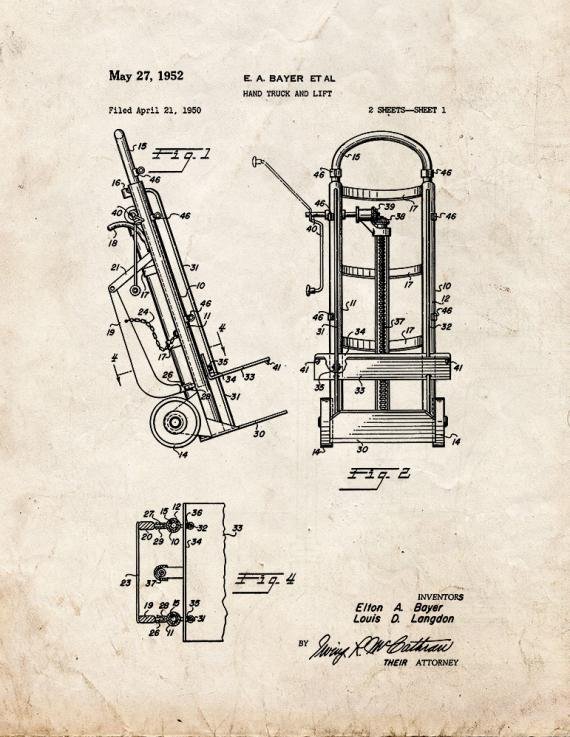 Patent Blueprint 5402 1 12 A4 Photo Print