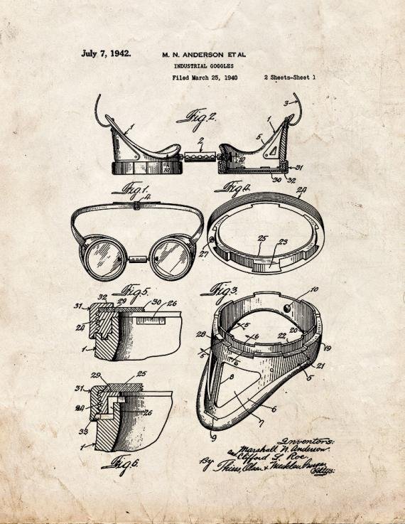 Patent Blueprint 5410 1 12 A4 Photo Print