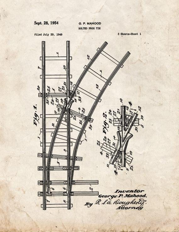 Patent Blueprint 5419 1 12 A4 Photo Print