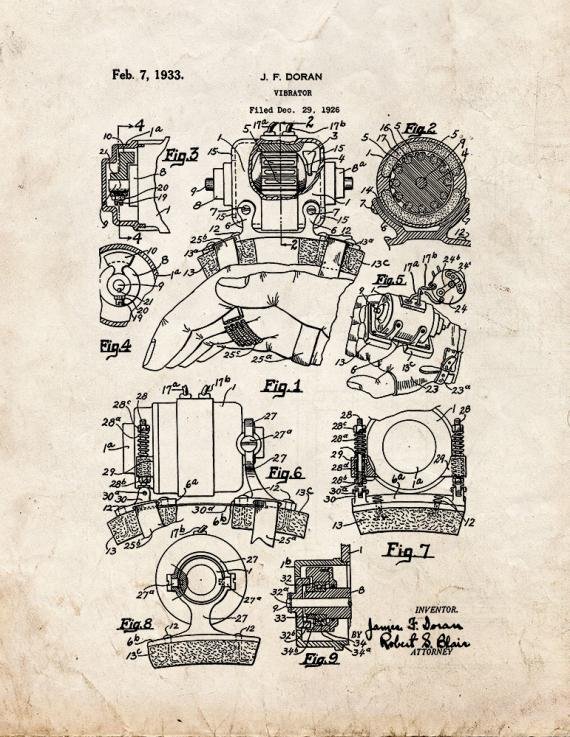 Patent Blueprint 5420 1 12 A4 Photo Print