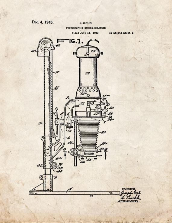 Patent Blueprint 5421 1 12 A4 Photo Print