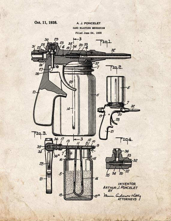 Patent Blueprint 5422 1 12 A4 Photo Print
