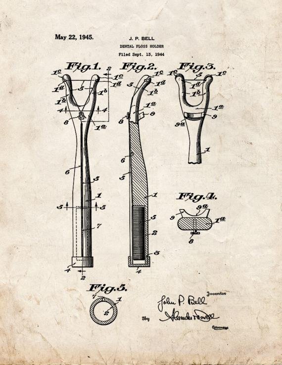 Patent Blueprint 5430 1 12 A4 Photo Print