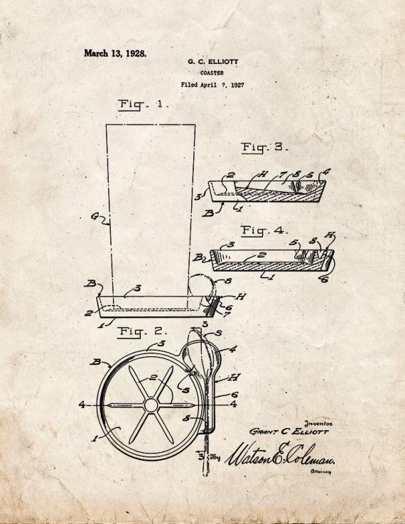 Patent Blueprint 5437 1 12 A4 Photo Print