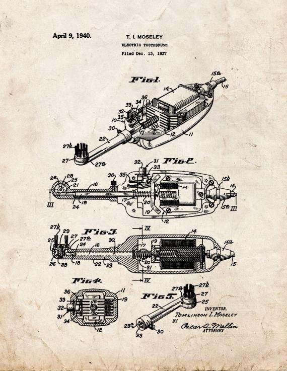 Patent Blueprint 5441 1 12 A4 Photo Print