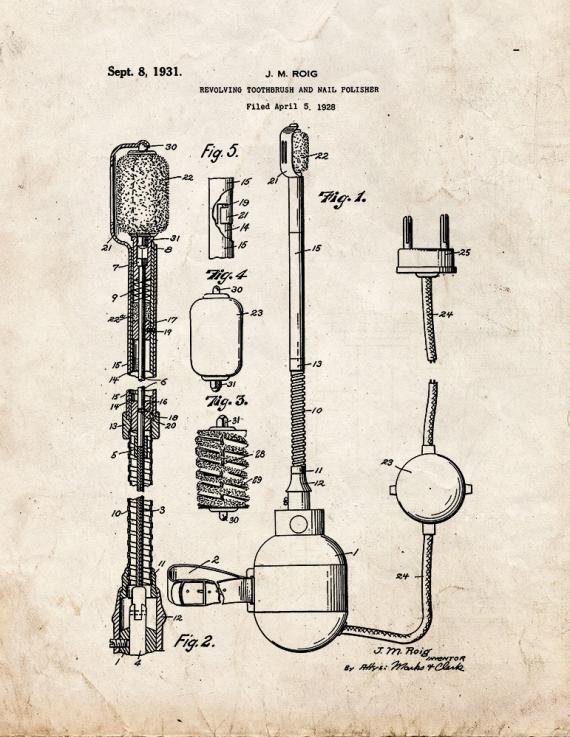 Patent Blueprint 5442 1 12 A4 Photo Print