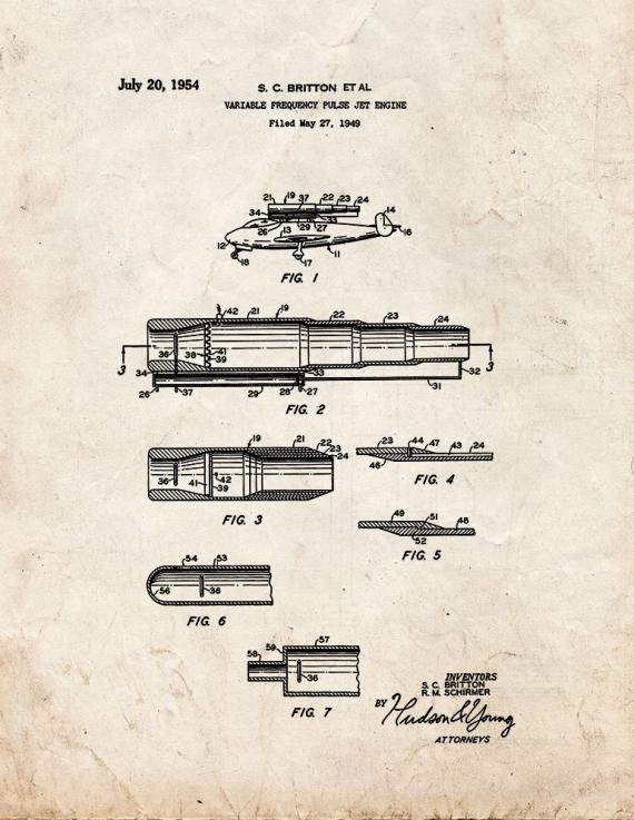 Patent Blueprint 5443 1 12 A4 Photo Print
