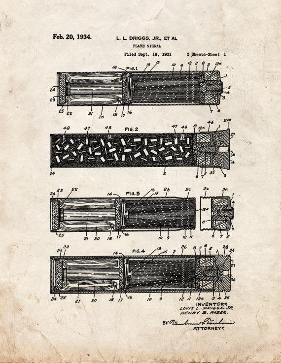 Patent Blueprint 5445 1 12 A4 Photo Print