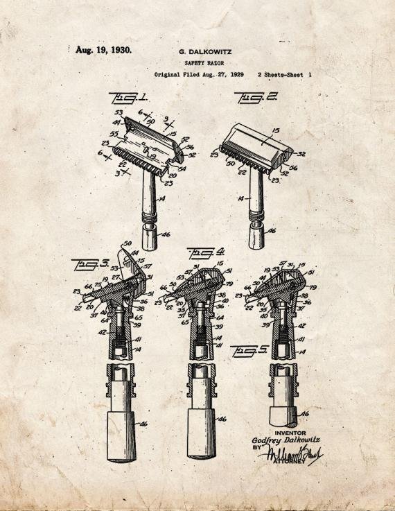Patent Blueprint 5449 1 12 A4 Photo Print