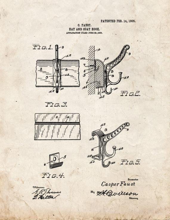 Patent Blueprint 5459 1 12 A4 Photo Print