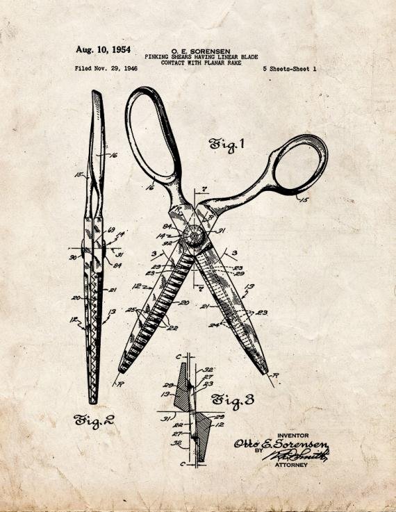 Patent Blueprint 5460 1 12 A4 Photo Print