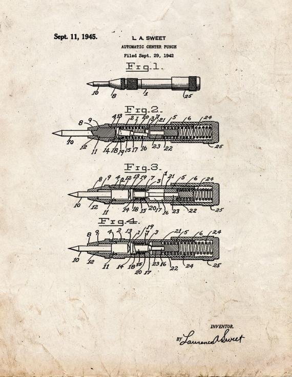 Patent Blueprint 5461 1 12 A4 Photo Print