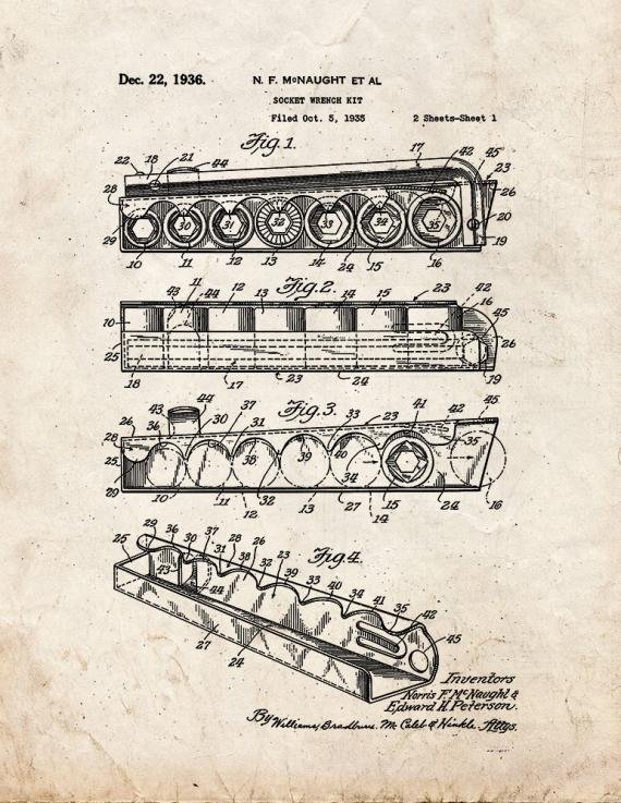 Patent Blueprint 5465 1 12 A4 Photo Print
