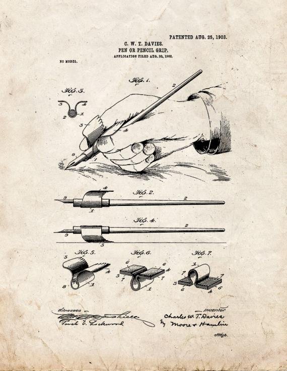 Patent Blueprint 5466 1 12 A4 Photo Print
