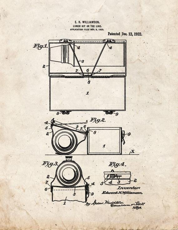 Patent Blueprint 5467 1 12 A4 Photo Print