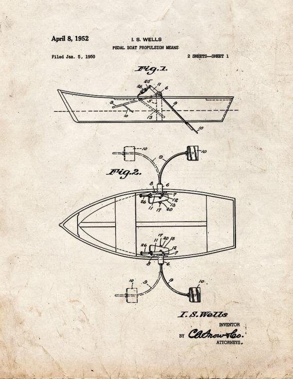 Patent Blueprint 5475 1 12 A4 Photo Print