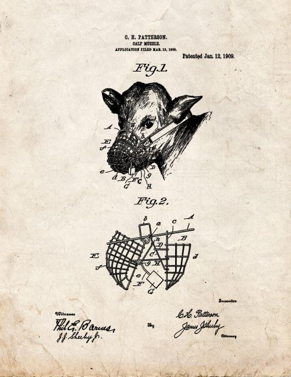 Patent Blueprint 5485 1 12 A4 Photo Print