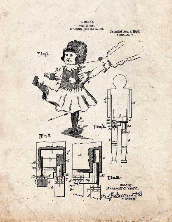 Patent Blueprint 5492 1 12 A4 Photo Print