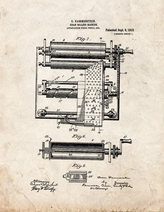 Patent Blueprint 5495 1 12 A4 Photo Print