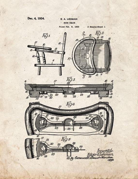 Patent Blueprint 5504 1 12 A4 Photo Print