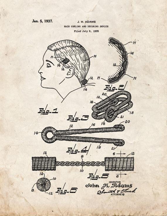 Patent Blueprint 5505 1 12 A4 Photo Print