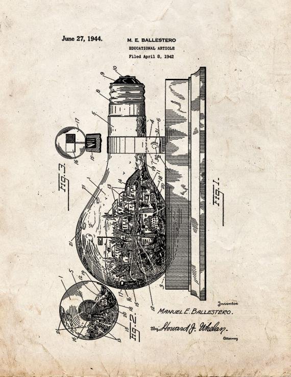 Patent Blueprint 5511 1 12 A4 Photo Print