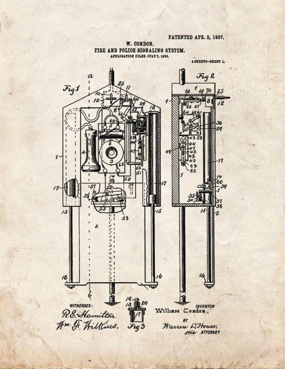 Patent Blueprint 5513 1 12 A4 Photo Print