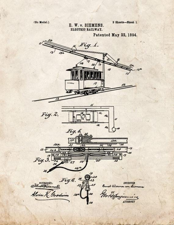 Patent Blueprint 5517 1 12 A4 Photo Print