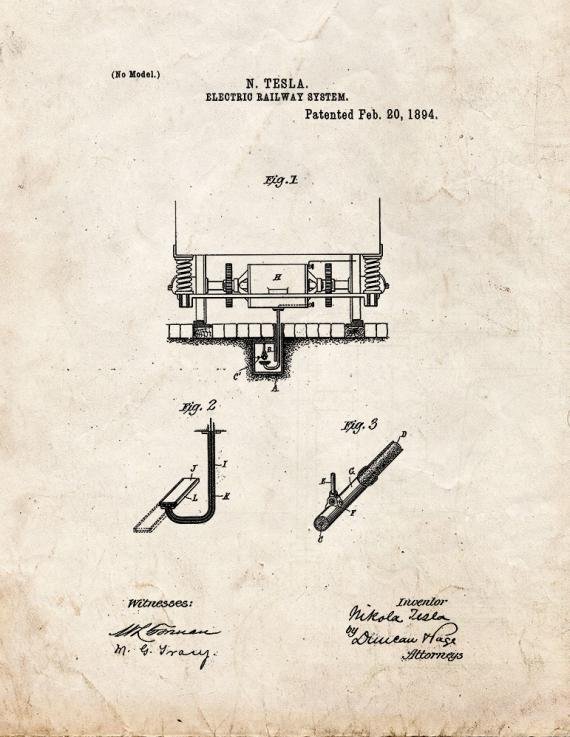 Patent Blueprint 5519 1 12 A4 Photo Print