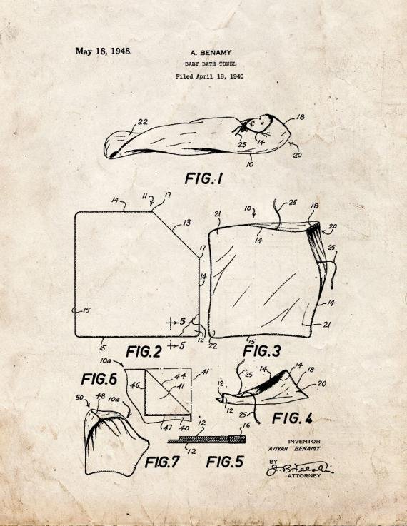 Patent Blueprint 5520 1 12 A4 Photo Print