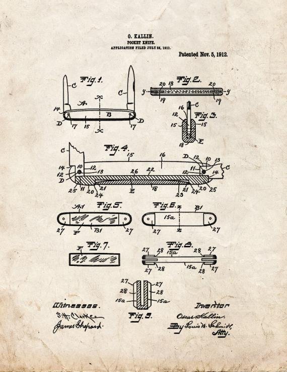 Patent Blueprint 5528 1 12 A4 Photo Print