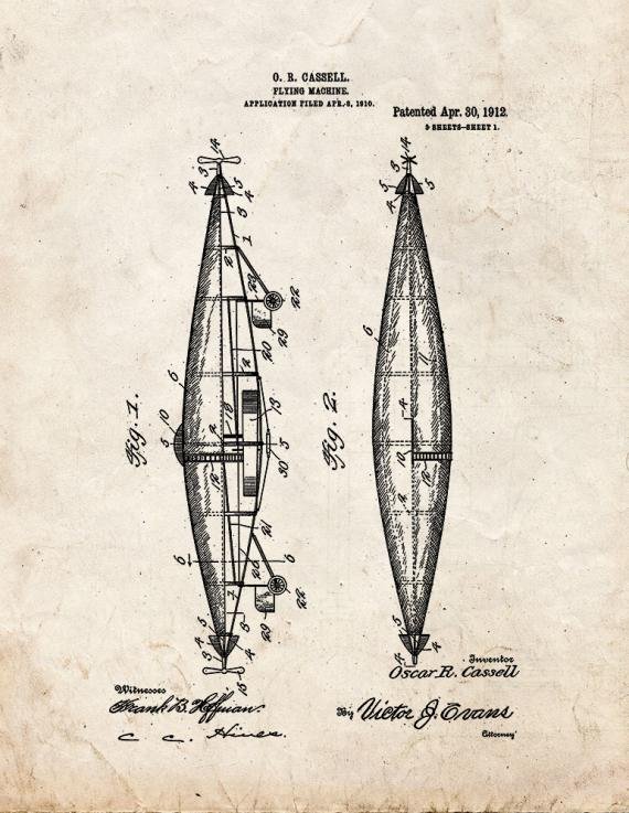 Patent Blueprint 5535 1 12 A4 Photo Print