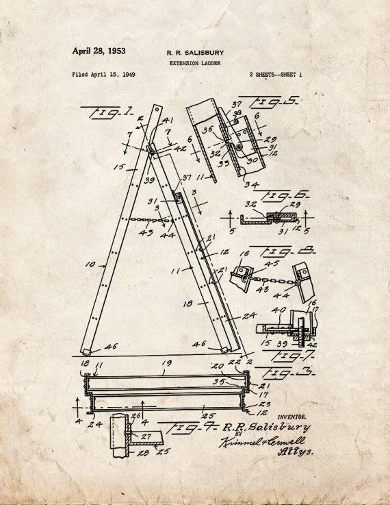 Patent Blueprint 5537 1 12 A4 Photo Print