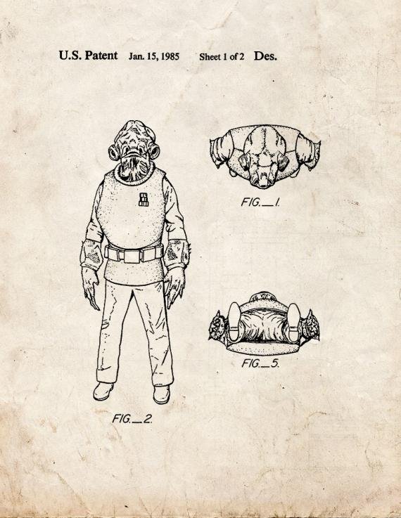 Patent Blueprint 556 2 12 A4 Photo Print